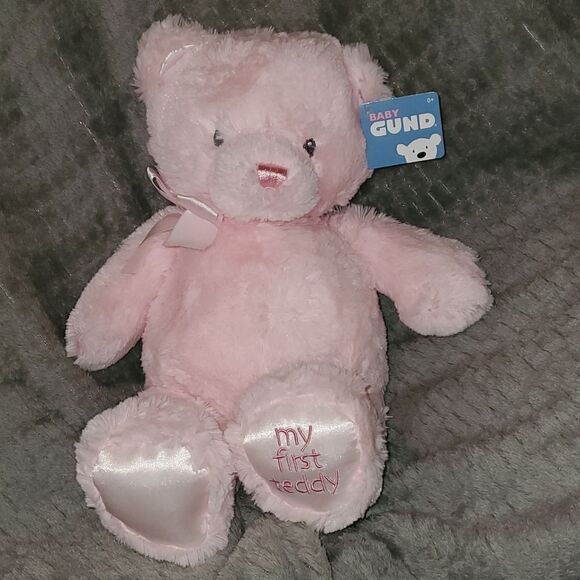 Baby Gund My First Teddy Bear Pink Plush Stuffed Animal 4043975 New - Picture 2 of 10
